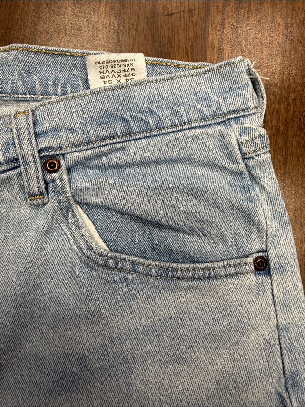 Wrangler Men’s Light Wash Loose Jeans in Size 34” x 34” Stretch Fabric Premium - Picture 6 of 15